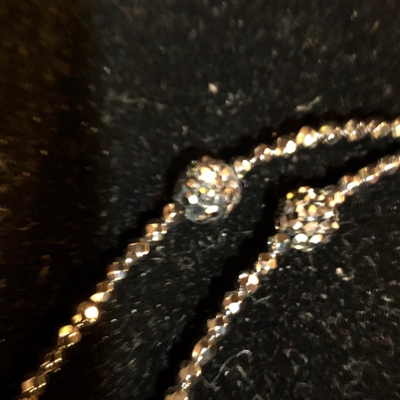 Faceted Hematite & Marcasite Tassel Long Necklace - Picture 9 of 13